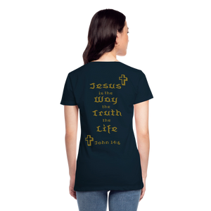 Women’s Jesus is the Way Tee - deep navy