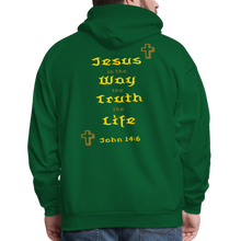 Load image into Gallery viewer, Unisex Jesus is the Way Hoodie - forest green
