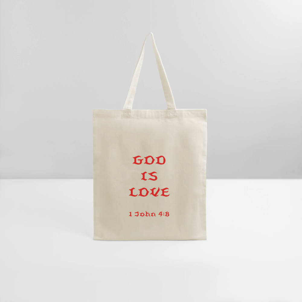 God is Love Tote Bag - natural