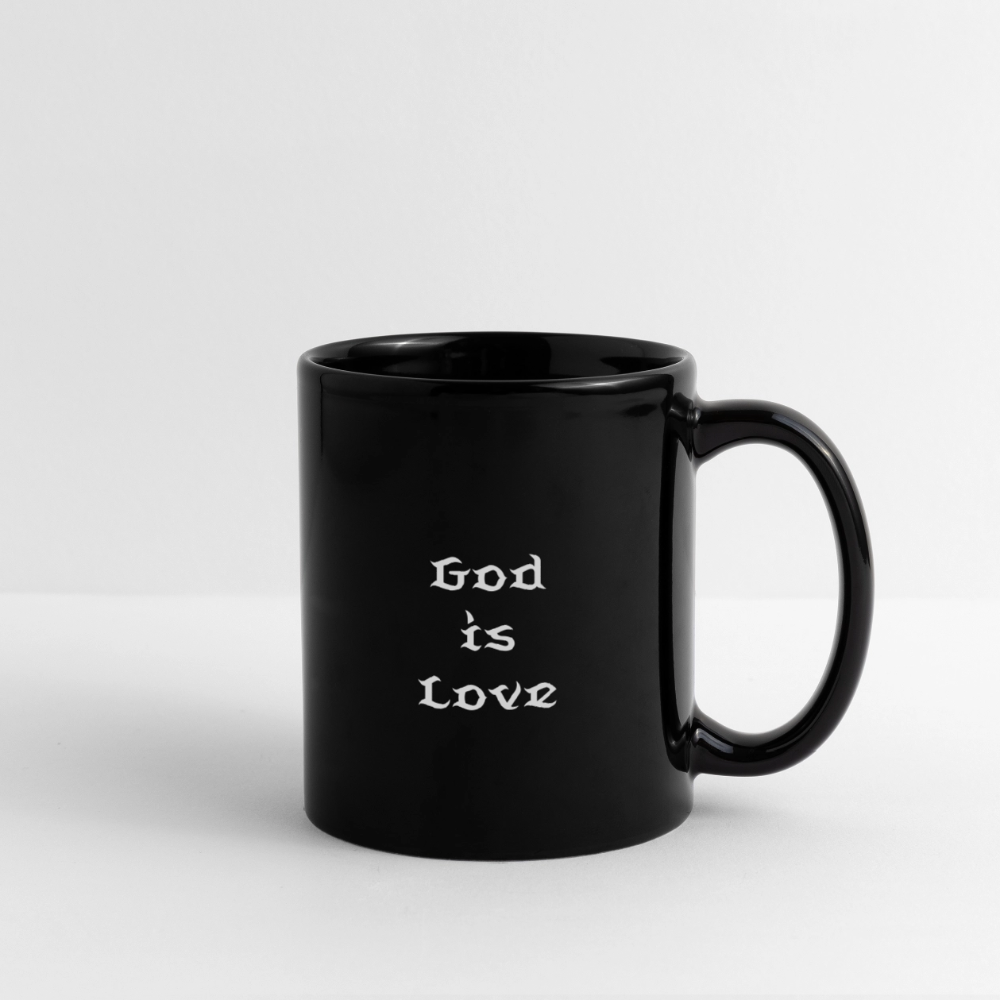 God is Love Mug - black