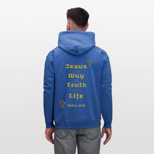 Load image into Gallery viewer, Unisex Jesus is the Way Hoodie - royal blue
