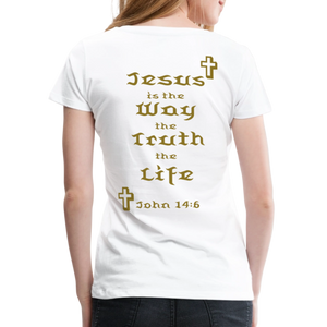 Women’s Jesus is the Way Tee - white