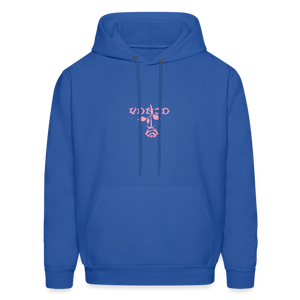 Unisex VonJo Floral (Pink Letter) Hoodie - royal blue