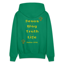 Load image into Gallery viewer, Unisex Jesus is the Way Hoodie - kelly green
