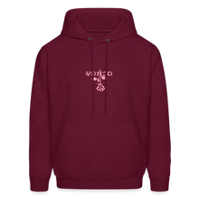 Load image into Gallery viewer, Unisex VonJo Floral (Pink Letter) Hoodie - burgundy
