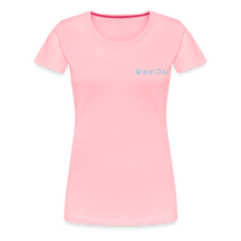 Load image into Gallery viewer, Women&#39;s God is Love (Baby Blue Letter) Tee - pink
