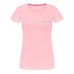 Women's God is Love (Baby Blue Letter) Tee - pink