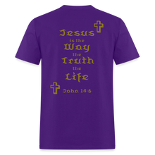 Load image into Gallery viewer, Unisex Jesus is the Way Tee - purple
