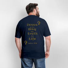 Load image into Gallery viewer, Unisex Jesus is the Way Tee - navy

