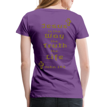 Load image into Gallery viewer, Women’s Jesus is the Way Tee - purple
