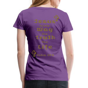 Women’s Jesus is the Way Tee - purple