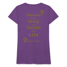 Load image into Gallery viewer, Women’s Jesus is the Way Tee - purple
