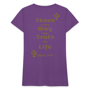 Women’s Jesus is the Way Tee - purple