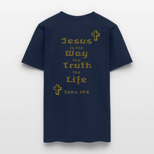 Load image into Gallery viewer, Unisex Jesus is the Way Tee - navy
