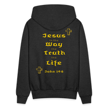Load image into Gallery viewer, Unisex Jesus is the Way Hoodie - charcoal grey
