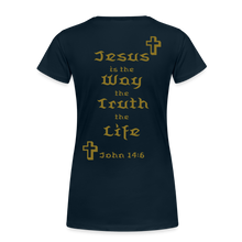 Load image into Gallery viewer, Women’s Jesus is the Way Tee - deep navy
