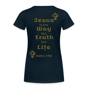 Women’s Jesus is the Way Tee - deep navy