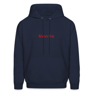 Unisex God is Love Hoodie (Red Letters) - navy