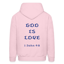 Load image into Gallery viewer, Unisex God is Love Royal Blue Letter Hoodie - pale pink
