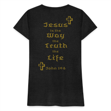 Load image into Gallery viewer, Women’s Jesus is the Way Tee - charcoal grey
