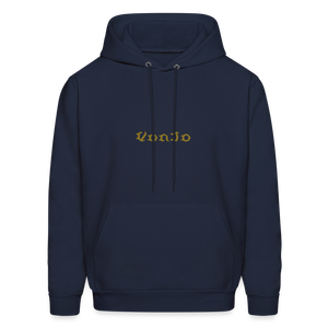 God is Love Gold Letter Hoodie - navy