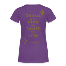 Load image into Gallery viewer, Women’s Jesus is the Way Tee - purple
