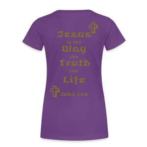 Women’s Jesus is the Way Tee - purple