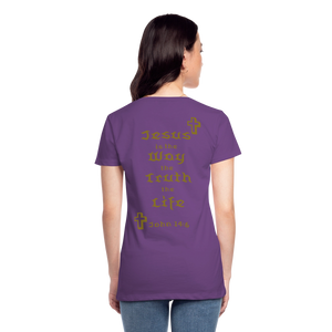 Women’s Jesus is the Way Tee - purple