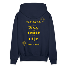 Load image into Gallery viewer, Unisex Jesus is the Way Hoodie - navy
