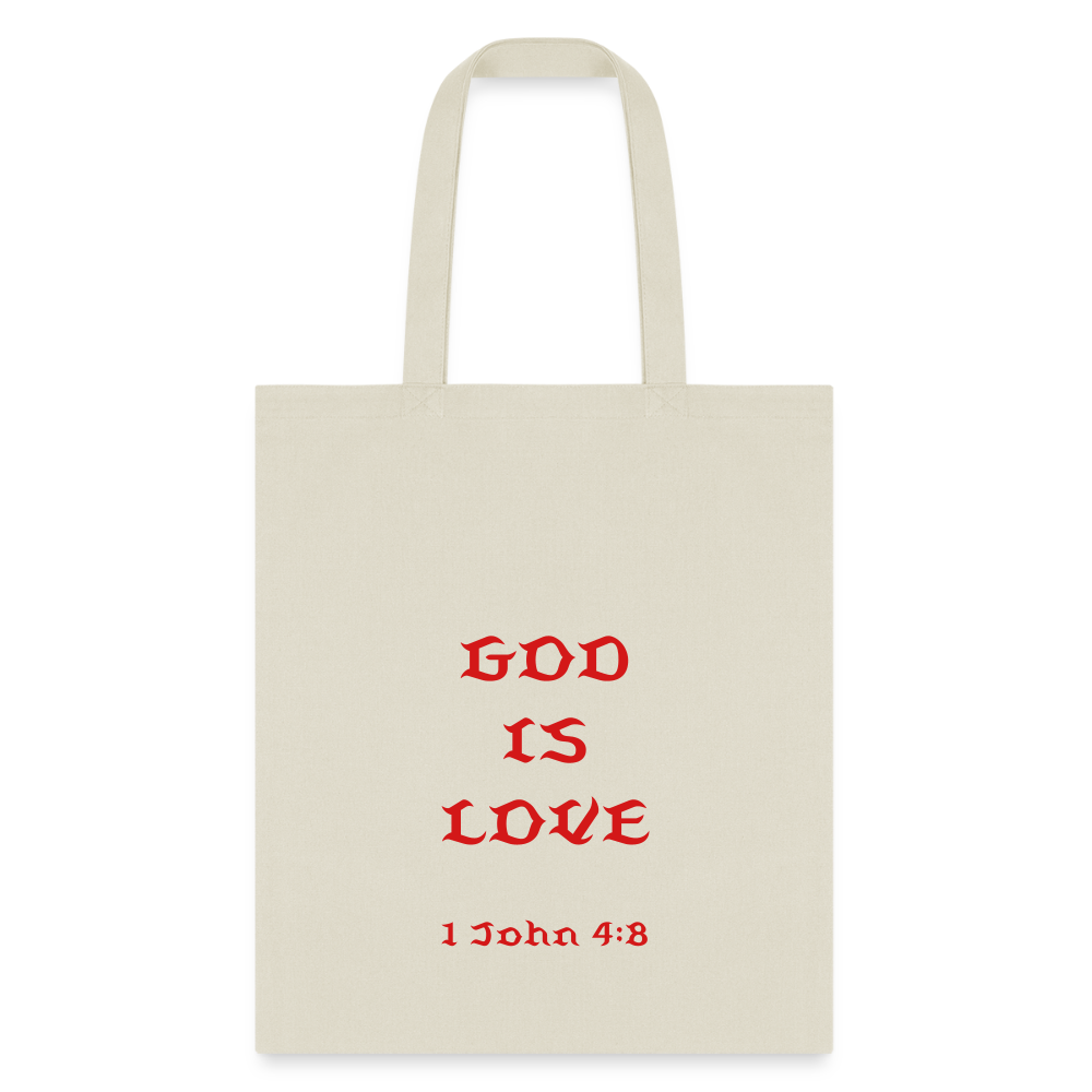 God is Love Tote Bag - natural