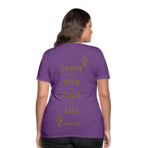 Women’s Jesus is the Way Tee - purple