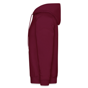 God is Love Gold Letter Hoodie - burgundy