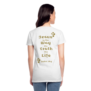 Women’s Jesus is the Way Tee - white