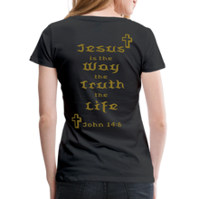 Load image into Gallery viewer, Women’s Jesus is the Way Tee - black

