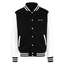 Load image into Gallery viewer, God is Love Heavyweight Letterman Jacket - black/white
