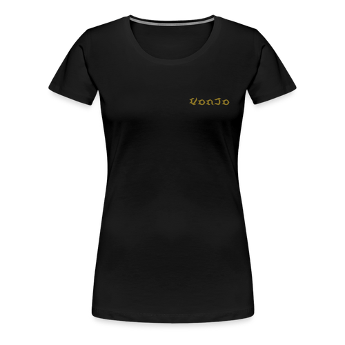 Women’s God is Love (Gold Letter) Tee - black