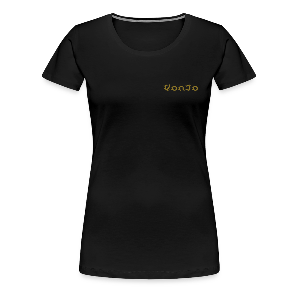 Women’s God is Love (Gold Letter) Tee - black