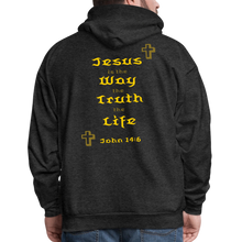 Load image into Gallery viewer, Unisex Jesus is the Way Hoodie - charcoal grey
