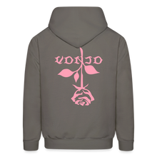 Load image into Gallery viewer, Unisex VonJo Floral (Pink Letter) Hoodie - asphalt gray
