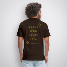 Load image into Gallery viewer, Unisex Jesus is the Way Tee - brown

