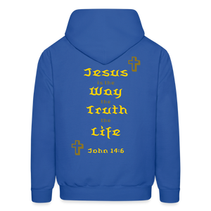 Unisex Jesus is the Way Hoodie - royal blue