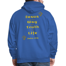 Load image into Gallery viewer, Unisex Jesus is the Way Hoodie - royal blue
