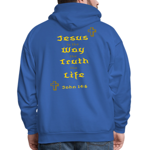 Unisex Jesus is the Way Hoodie - royal blue