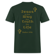 Load image into Gallery viewer, Unisex Jesus is the Way Tee - forest green

