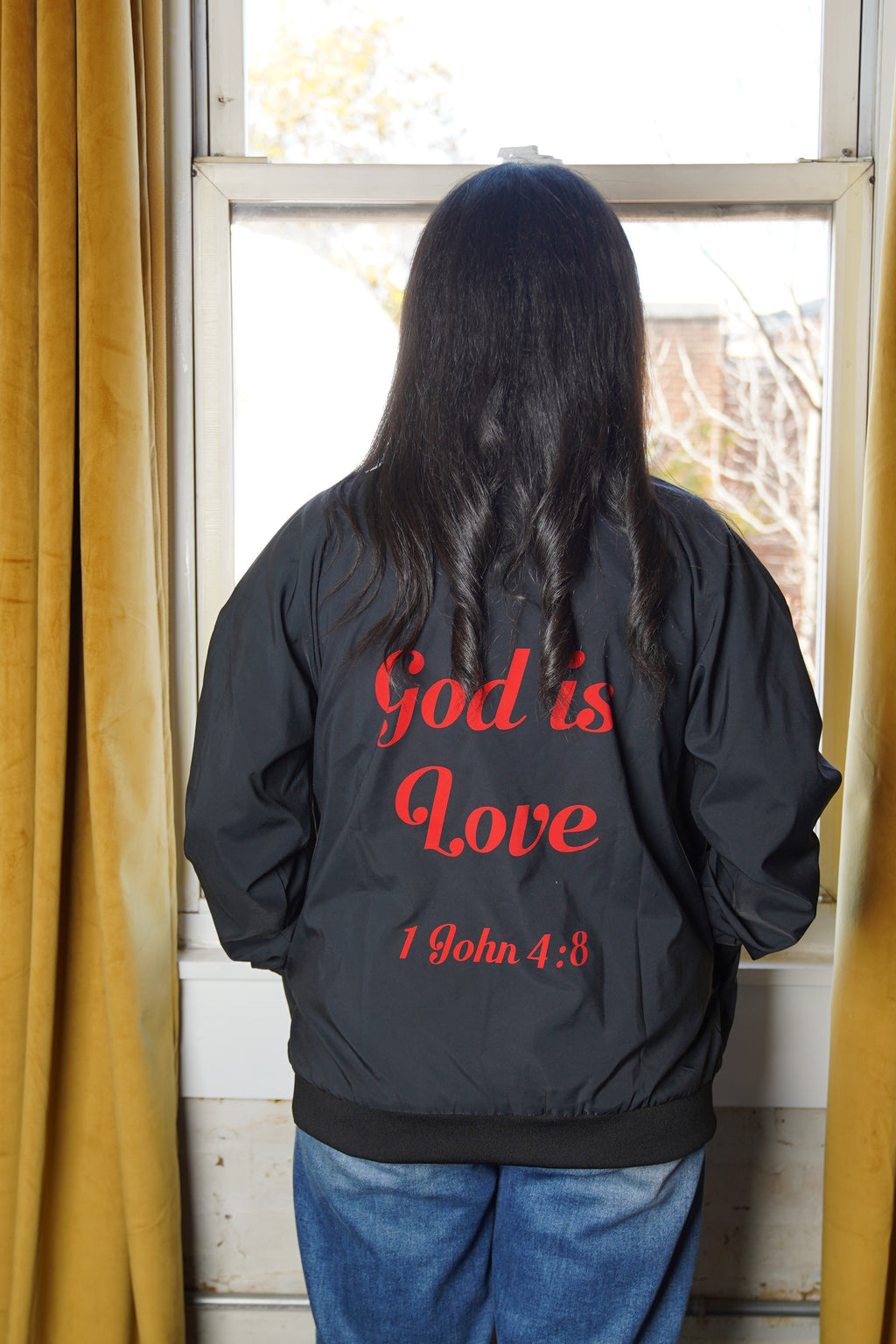 God is Love Bomber Jacket (unisex)