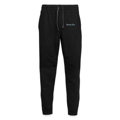 Unisex God is Love Joggers Light Blue Letters - black/asphalt