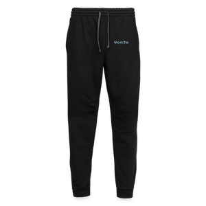 Unisex God is Love Joggers Light Blue Letters - black/asphalt