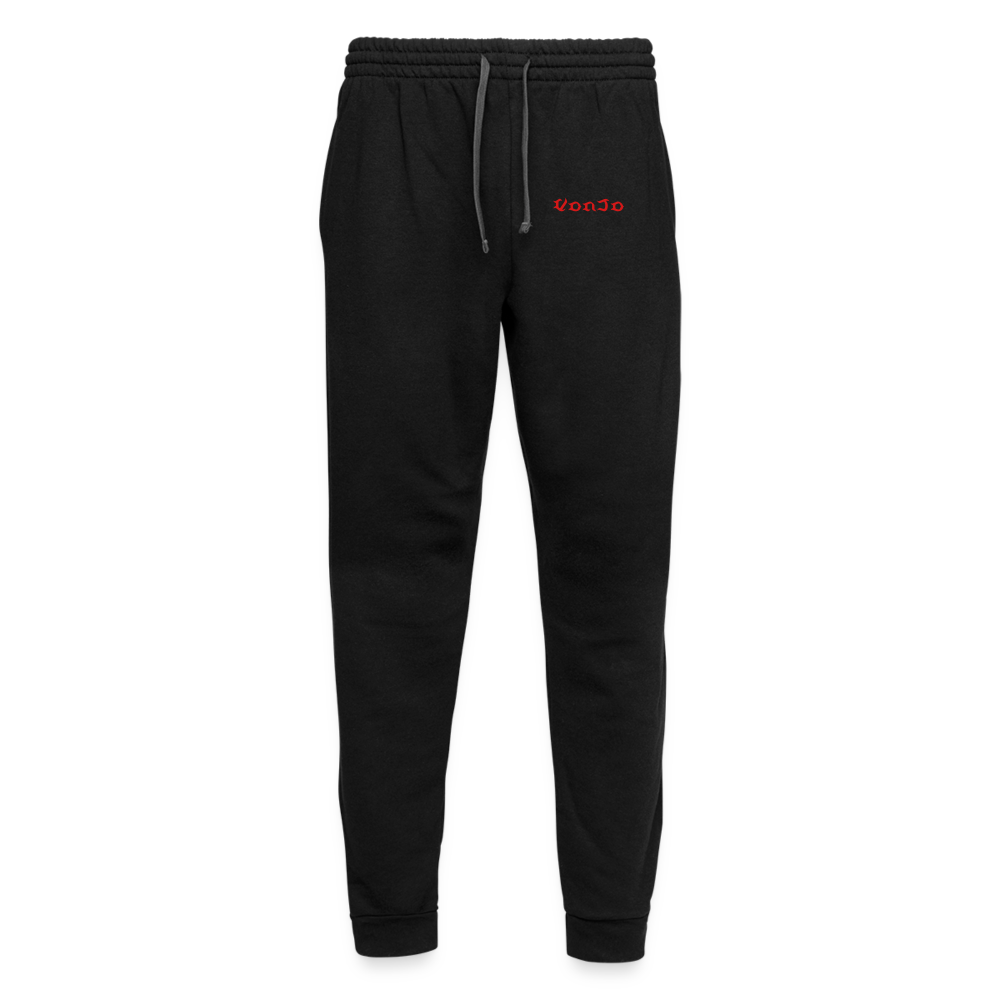 Unisex God is Love Joggers Red Letters - black/asphalt