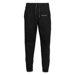 Unisex God is Love Joggers Lavender Letters - black/asphalt