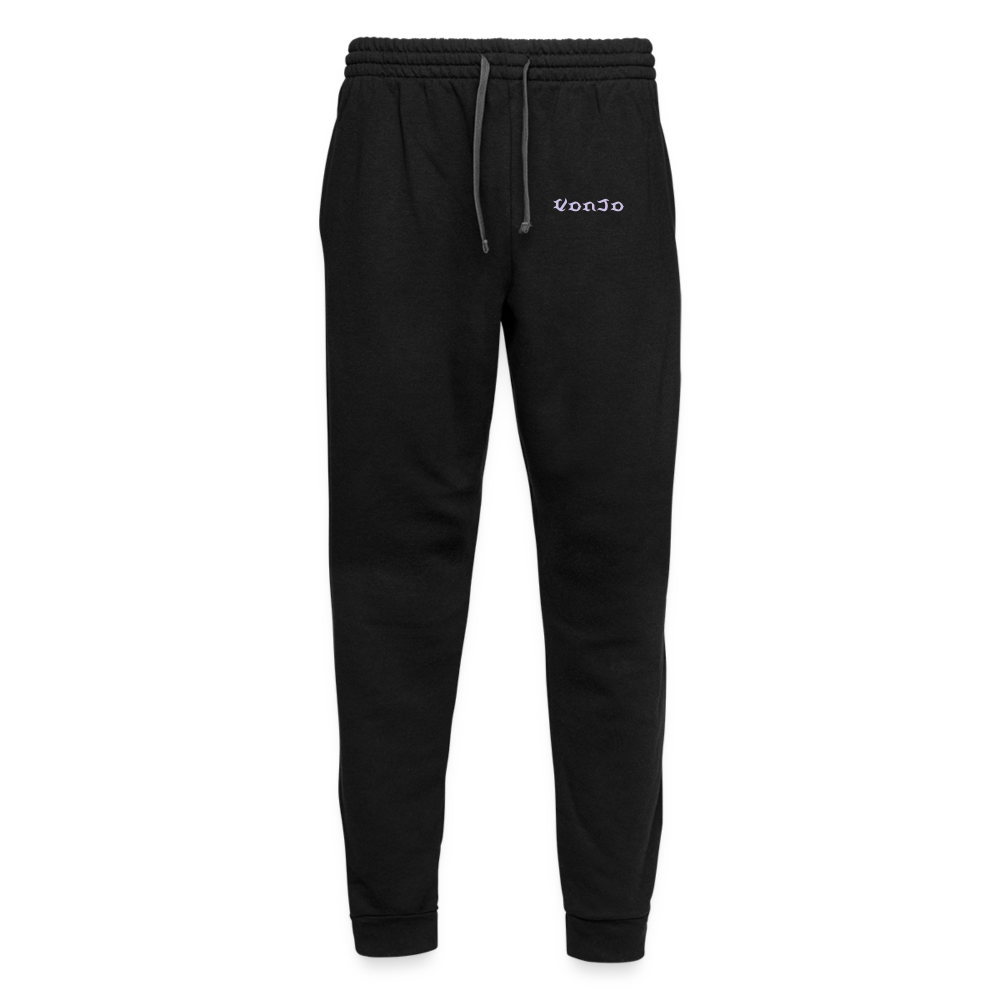 Unisex God is Love Joggers Lavender Letters - black/asphalt